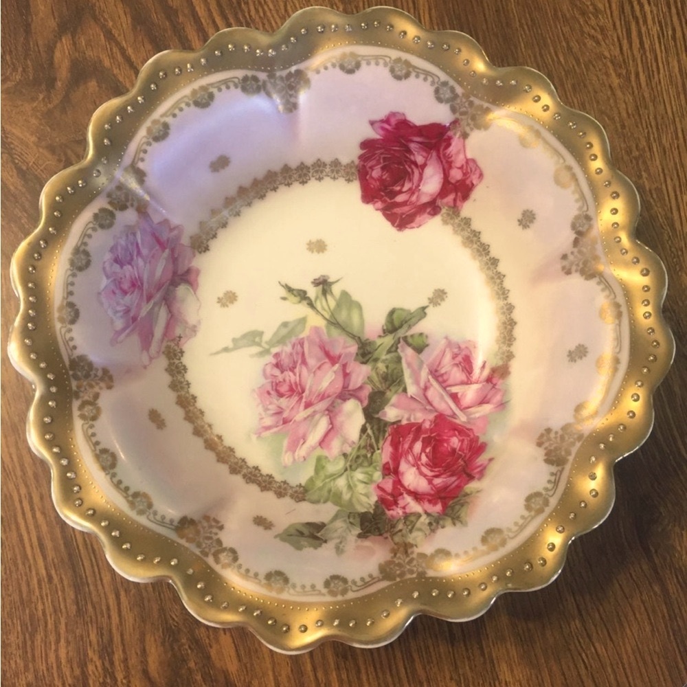 Antique Bavarians Serving Bowl